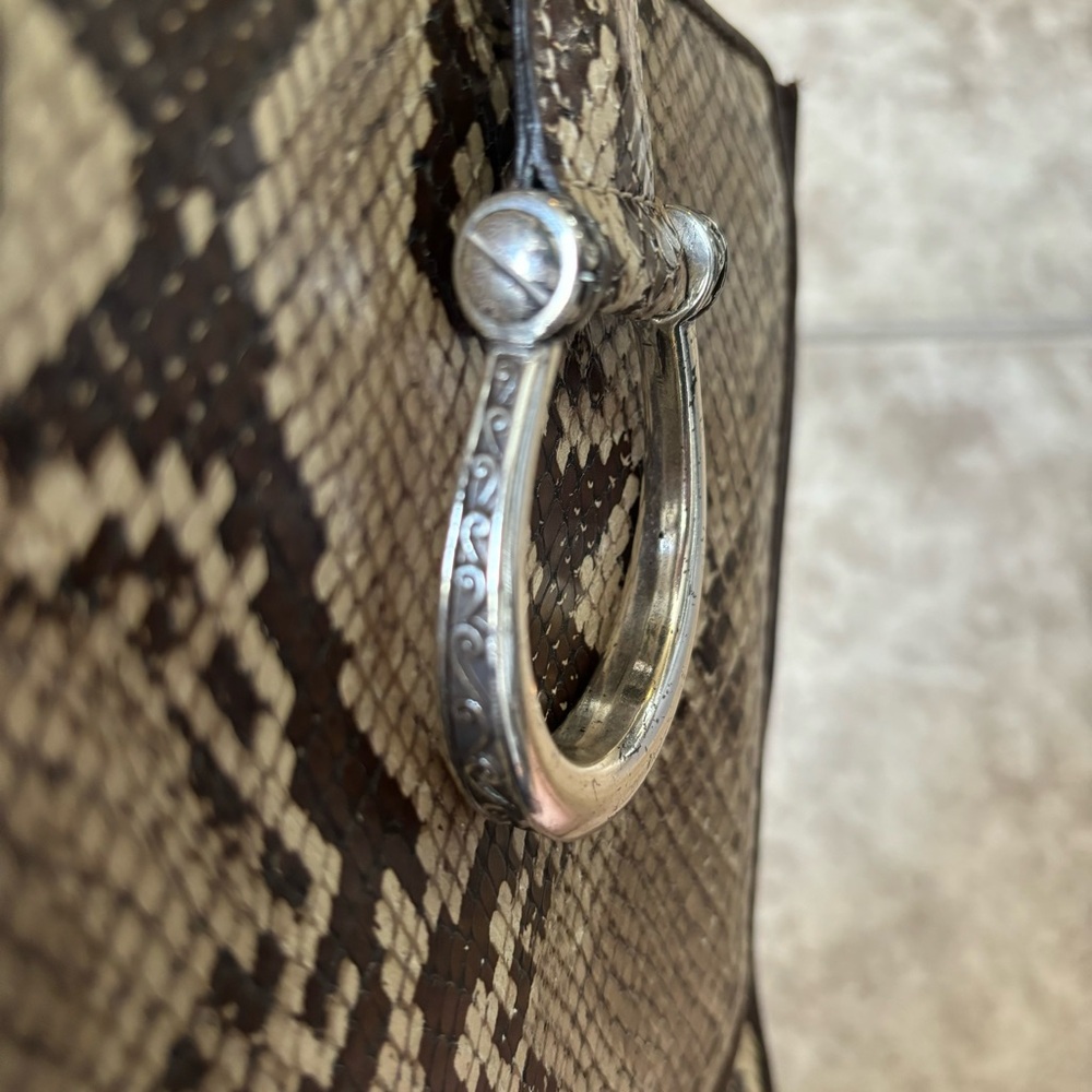 Brighton Python Spellcast Crossbody Purse Euc - image 4